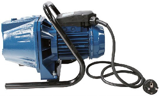 Self-priming irrigation and booster electric pump, equipped