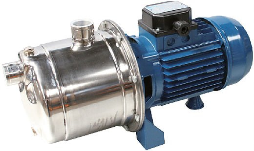 Self-priming multistage irrigation and booster electric pump